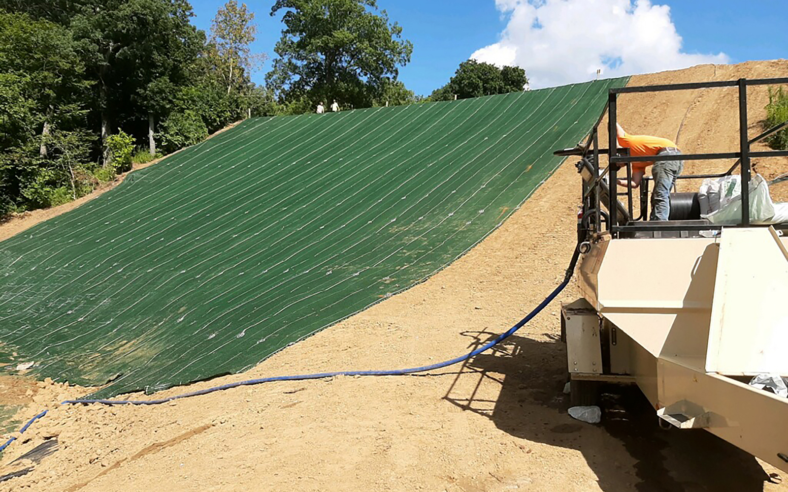 Armormax Installation for Slope Stabilization